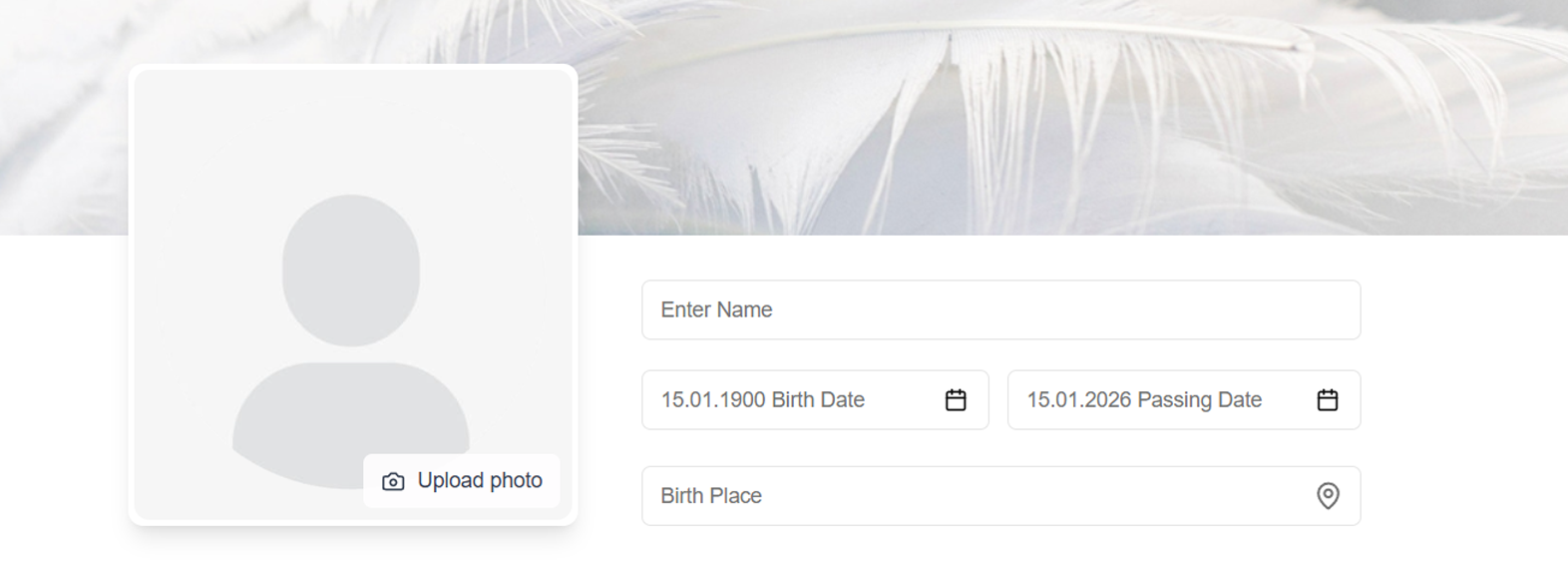 Enter details